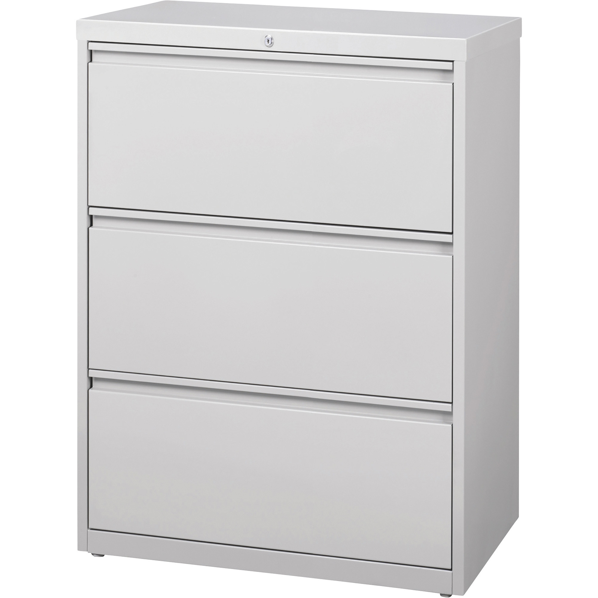 Hirsh Industries 3-Drawer Cabinet for Letter-, Legal or A4-Size Folders, Gray, 30in.W x 18 5/8in.D x 40 1/4in.H, Model# 14975